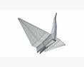 Origami Paper Crane 3D модель