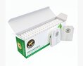 Peppermint Tea Paper Box Opened With Tea Bags Modèle 3d