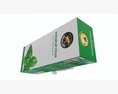 Peppermint Tea Paper Box With Tea Bags 3D 모델 