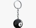 Pool Ball Keychain Modèle 3d