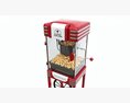 Popcorn Vintage Cart On Wheels Modello 3D