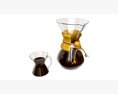 Pour-Over Coffeemaker With Glass Modelo 3D