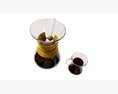 Pour-Over Coffeemaker With Glass 3D 모델 