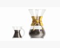 Pour-Over Coffeemaker With Glass 3Dモデル