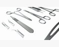 Set Of 7 Surgical Instruments Modèle 3d