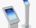 Store Exhibition Customer Freestanding Info Tablet Holder 3D 모델 