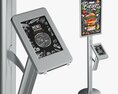 Store Exhibition Freestanding info Tablet Holder with Poster 3D-Modell