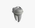 Tooth Molars With Arrow 01 3D-Modell