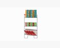 Store Wire Snack Shelf And Chip Rack Modèle 3d
