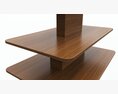 Three Tier Rectangle Table 3D-Modell