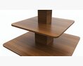 Three Tier Square Table Modelo 3d