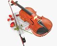 Violin Romantic Composition Modelo 3d