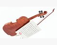 Violin Romantic Composition 3D 모델 
