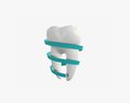 Tooth Molars With Arrow 03 3d model