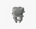 Tooth Molars With Arrow 03 3d model