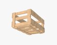 Wooden Box With Nails Modèle 3d