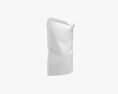 Blank Pouch Bag With Corner Spout Lid Mock Up 02 3D模型