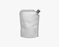 Blank Pouch Bag With Corner Spout Lid Mock Up 02 Modelo 3D