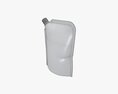 Blank Pouch Bag With Corner Spout Lid Mock Up 02 3D-Modell