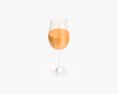 Wine Glass with Orange Juice 3D模型