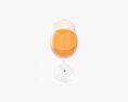 Wine Glass with Orange Juice Modelo 3D