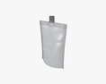 Blank Pouch Bag With Top Spout Lid Mock Up 02 3d model