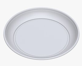 Plastic Plate Tableware Modelo 3d