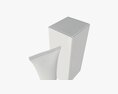 Plastic Tube Container With Paper Box 05 Modello 3D