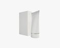 Plastic Tube Container With Paper Box 02 3D 모델 