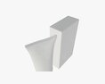 Plastic Tube Container With Paper Box 02 3d model