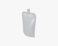 Blank Pouch Bag With Top Spout Lid Mock Up 03 3D 모델 