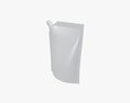 Blank Pouch Bag With Corner Spout Lid Mock Up 03 Modello 3D