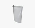 Blank Pouch Bag With Corner Spout Lid Mock Up 03 3d model