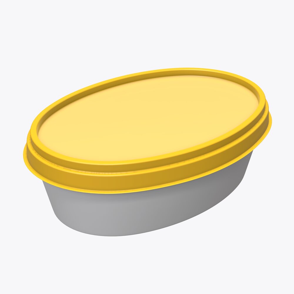 Margarin Oval Package 02 3D模型