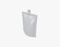 Blank Pouch Bag With Top Spout Lid Mock Up 07 Modelo 3D