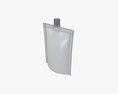 Blank Pouch Bag With Top Spout Lid Mock Up 07 3D модель