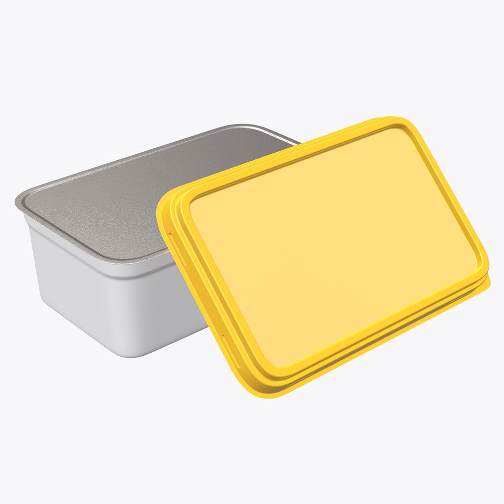 Margarin Rectangular Package 02 3D模型