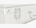 Metal Suitcase Trunk With Handle Lock 3Dモデル