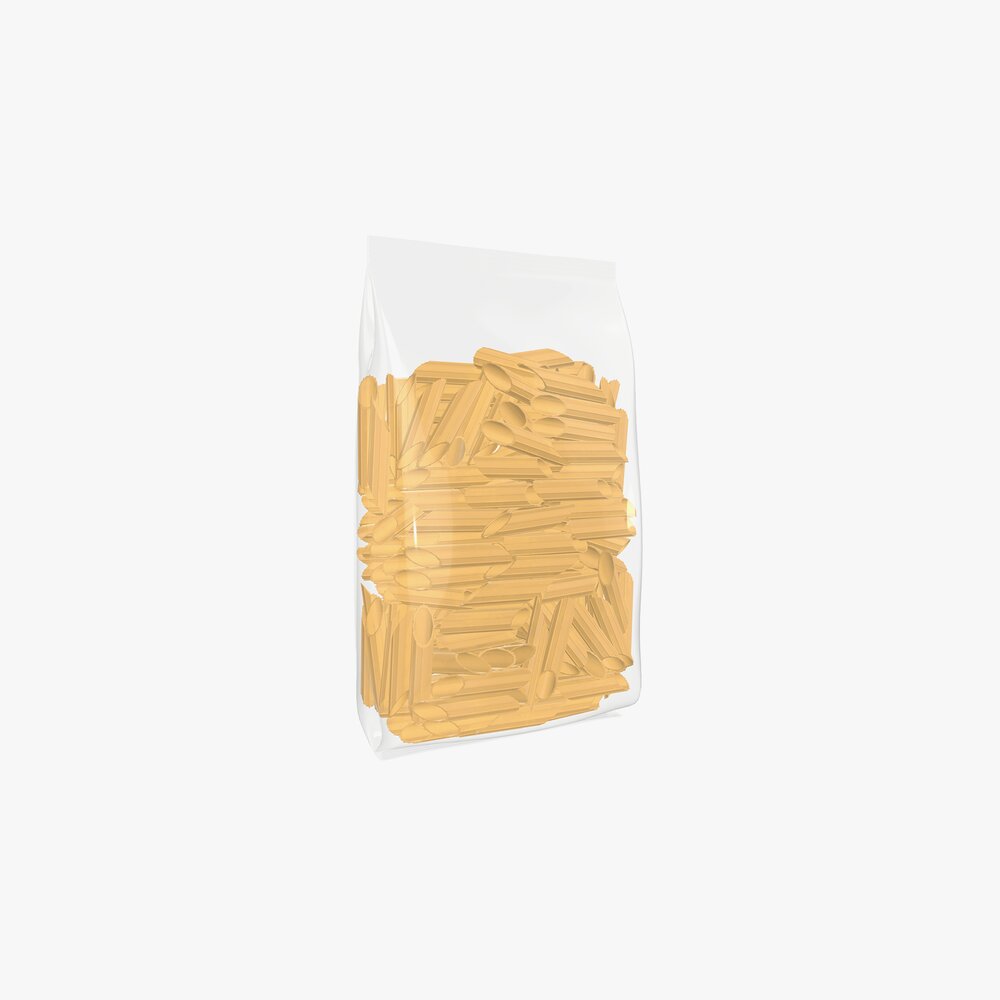 Pasta Bag Transparent Plastic 3D模型