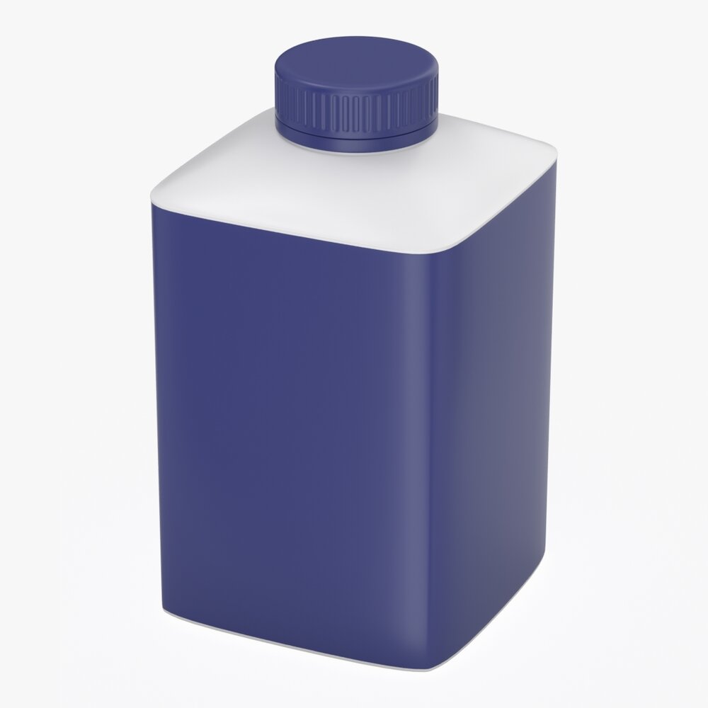 Plastic Food Drink Packaging Milk Buttermilk Yogurt Kefir 3D model