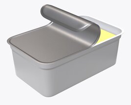 Margarin Rectangular Package 03 3D-Modell