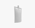 Blank Pouch Bag With Top Spout Lid Mock Up 04 3D-Modell