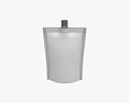 Blank Pouch Bag With Top Spout Lid Mock Up 04 3d model