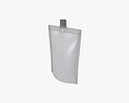 Blank Pouch Bag With Top Spout Lid Mock Up 04 3D模型