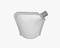 Blank Pouch Bag With Corner Spout Lid Mock Up 04 3d model