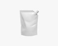 Blank Pouch Bag With Corner Spout Lid Mock Up 01 3d model