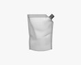 Blank Pouch Bag With Corner Spout Lid Mock Up 01 3D модель