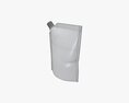 Blank Pouch Bag With Corner Spout Lid Mock Up 01 Modèle 3d