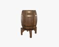 Wooden Barrel For Beer 02 3D-Modell