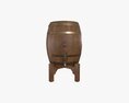 Wooden Barrel For Beer 02 3D模型
